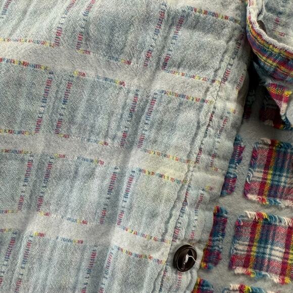 Carbon 2 Cobalt Shirt Men's 2XLT 2XL Tall Blue Textured Colorful Preppy Pockets - Picture 3 of 12